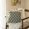 Deerlux 16" Handwoven Cotton Throw Pillow Cover with Ogee Pattern and Tasseled Top with Filler, Green QI004313.GN.K - alternate 6